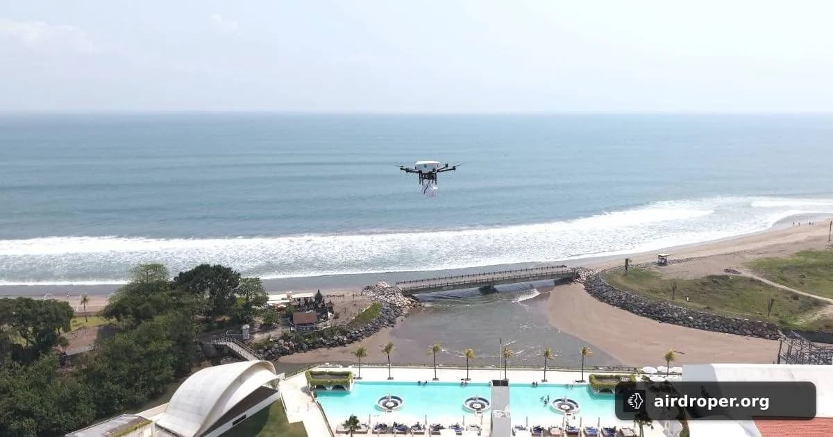 Bali tests drone food delivery in populated areas
