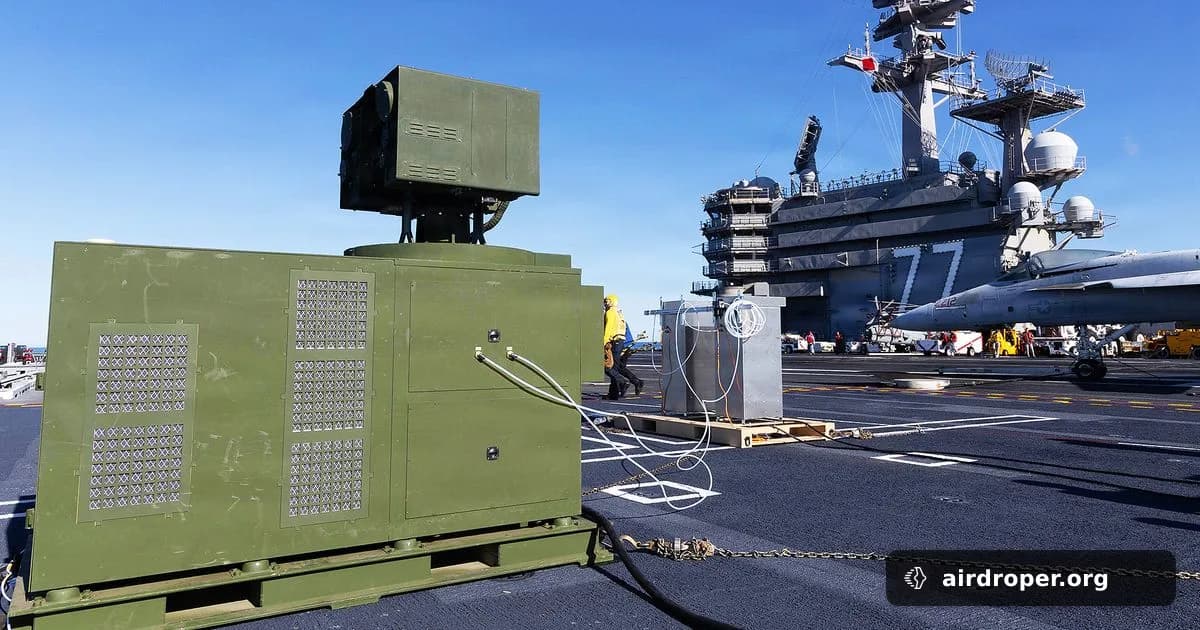 Лазерна зброя проти дронів: як ВМС США тестують систему LOCUST на авіаносці