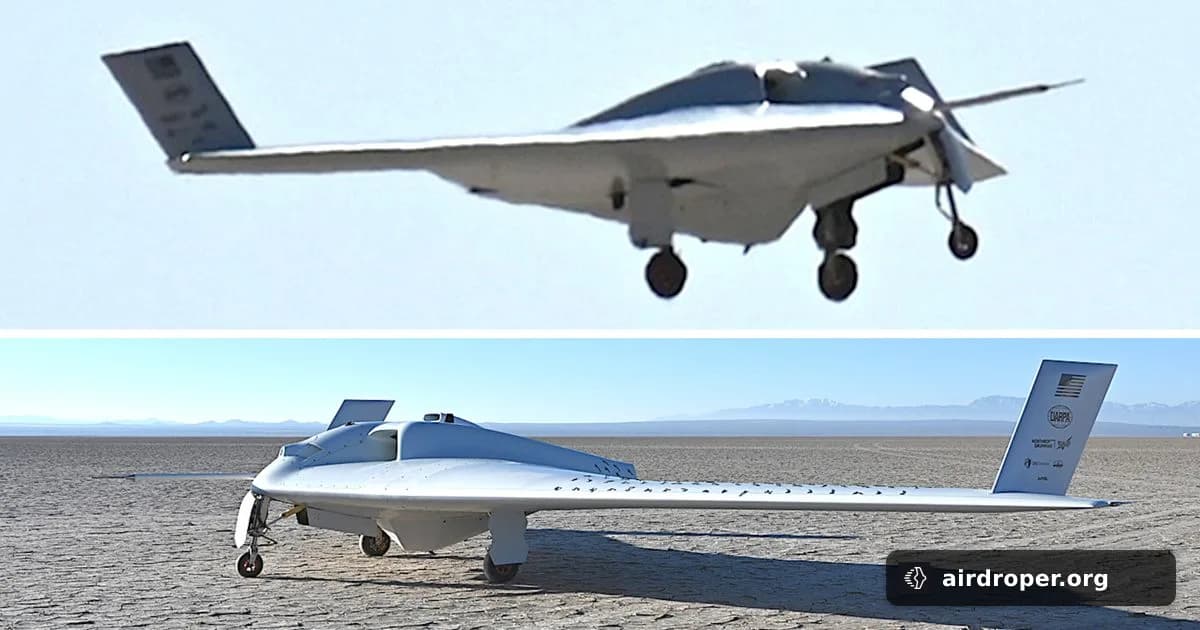 DARPA’s XRQ-73 Quiet Flying Wing Has Flown
