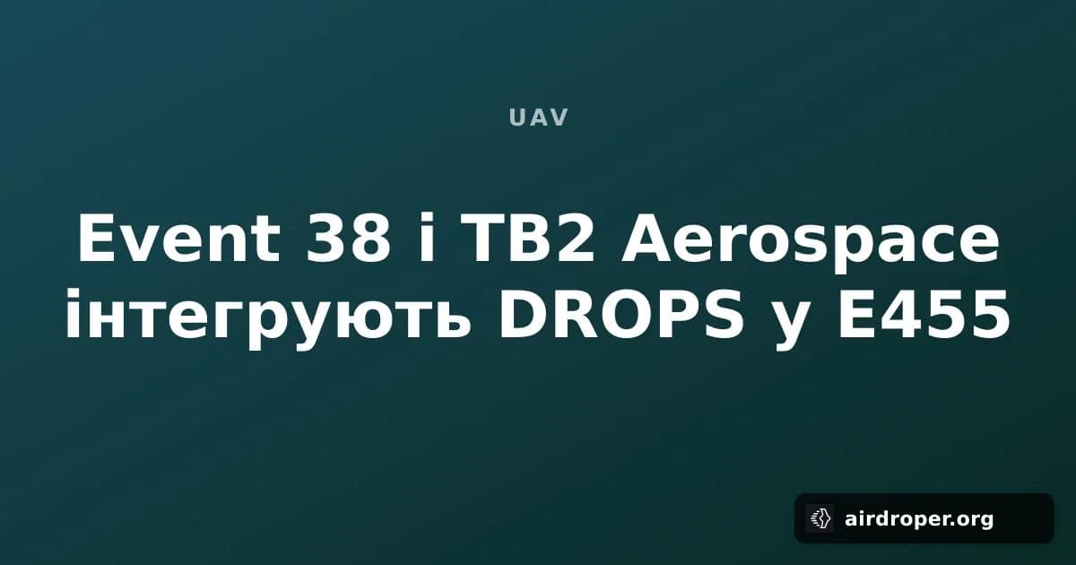 Event 38 і TB2 Aerospace інтегрують DROPS у E455