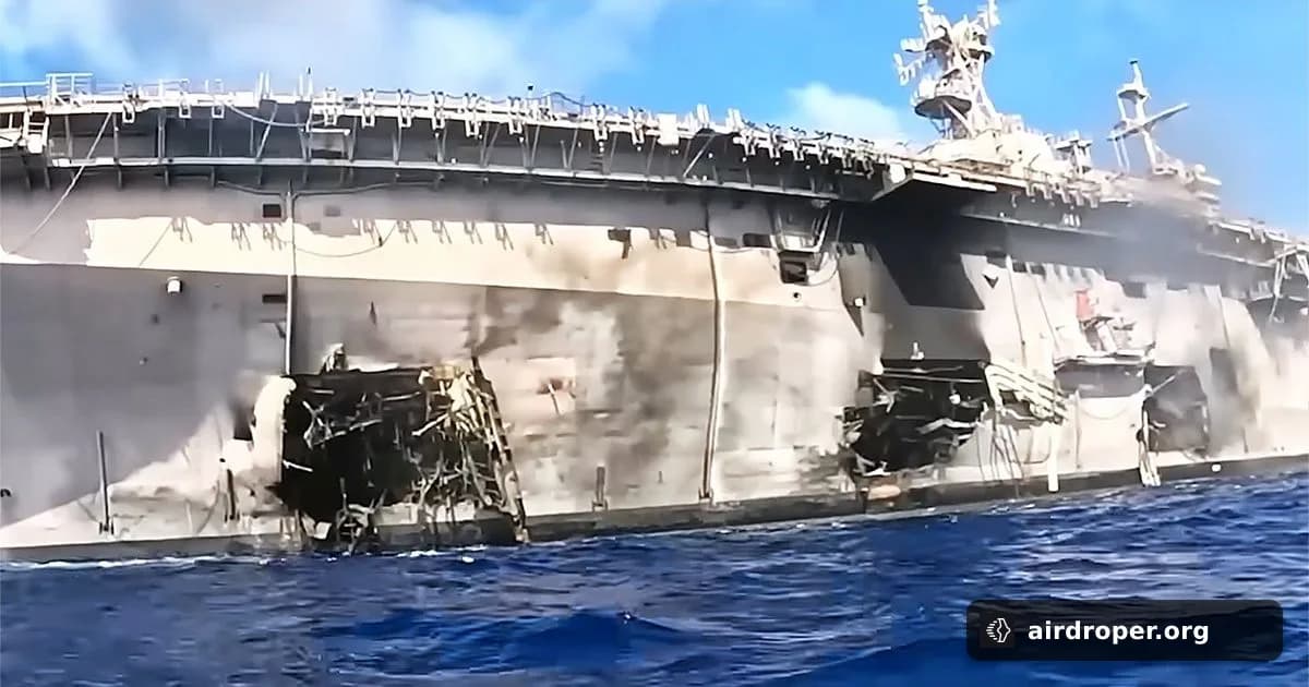 GARC Kamikaze Drone Boat Hit Ex-USS Peleliu